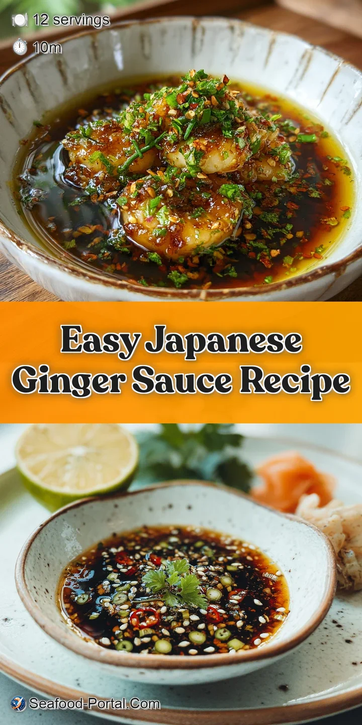 Close-up of shimmering ginger sauce, catching the light, showing a thick, slightly sticky texture with flecks of green onion.