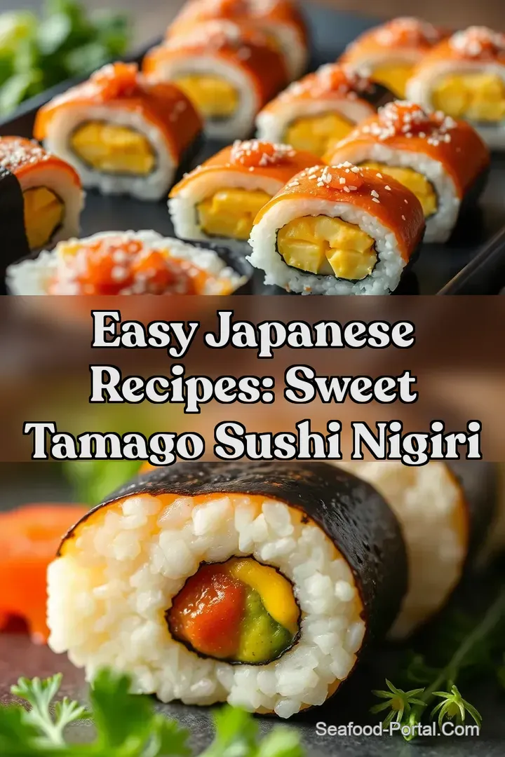 Easy Japanese Recipes: Sweet Tamago Sushi Nigiri
