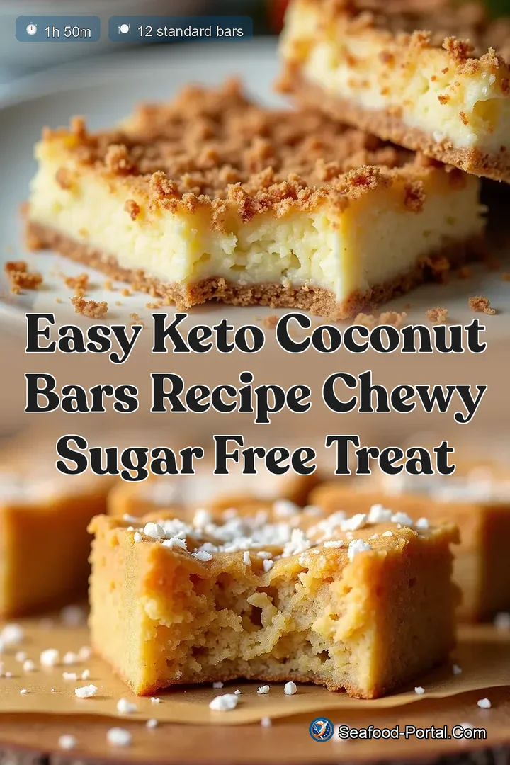 Easy Keto Coconut Bars Recipe Chewy Sugar Free Treat