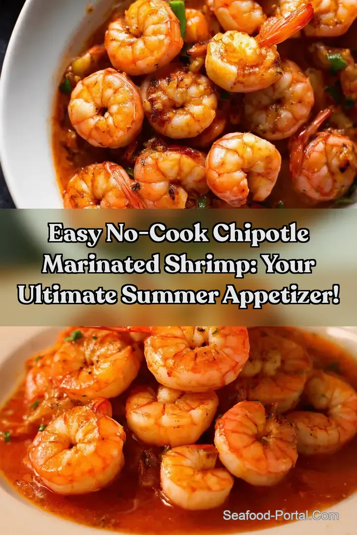 Easy No-Cook Chipotle Marinated Shrimp: Your Ultimate Summer Appetizer! : PIN FOR LATER Easy No-Cook Chipotle Marinated Shrimp: Your Ultimate Summer Appetizer!
