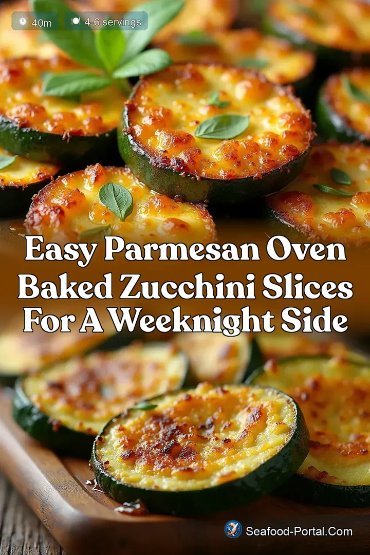 Easy Parmesan Oven Baked Zucchini Slices for a Weeknight Side