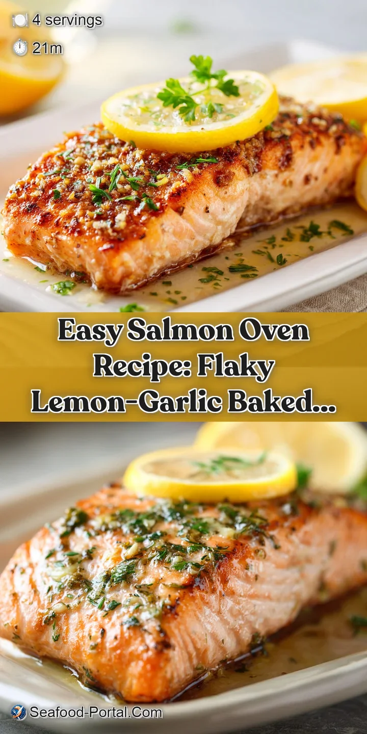 Close-up of tender, oven-baked salmon with a slightly crisp crust, showing its moist, flaky interior.