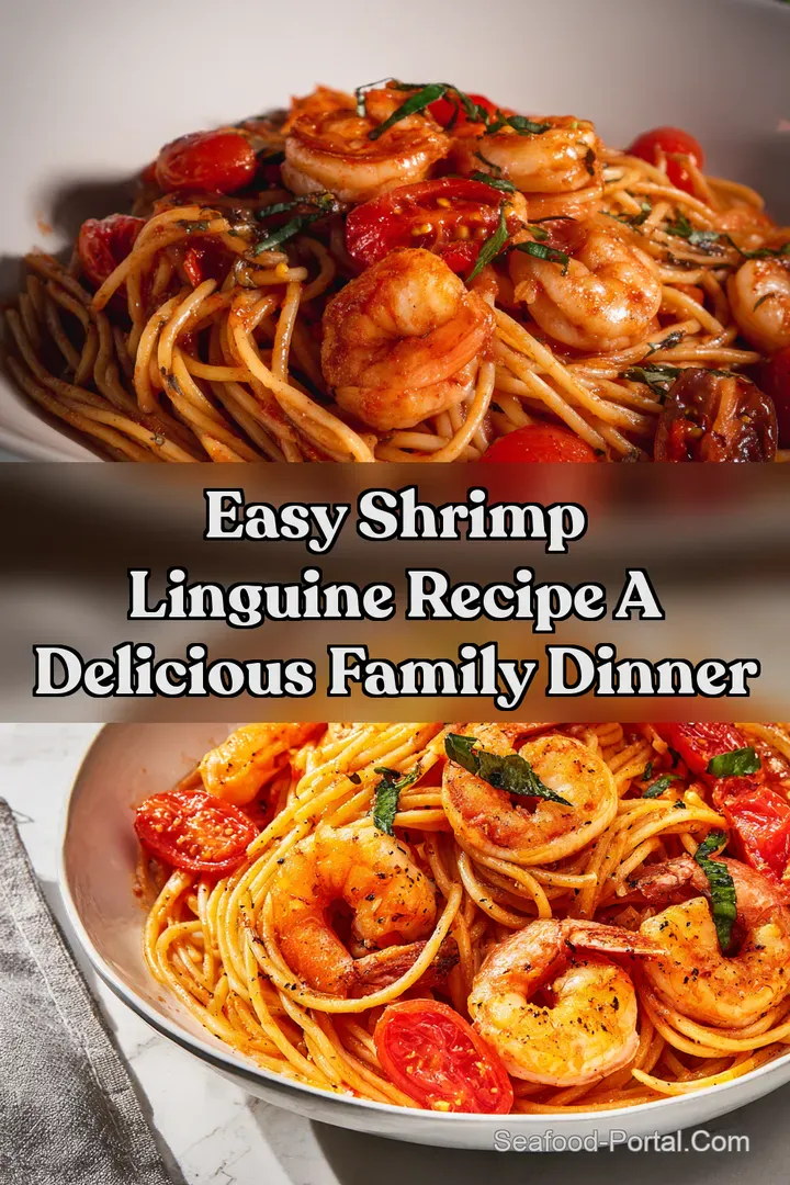 Easy Shrimp Linguine Recipe A Delicious Family Dinner : PIN FOR LATER Easy Shrimp Linguine Recipe A Delicious Family Dinner