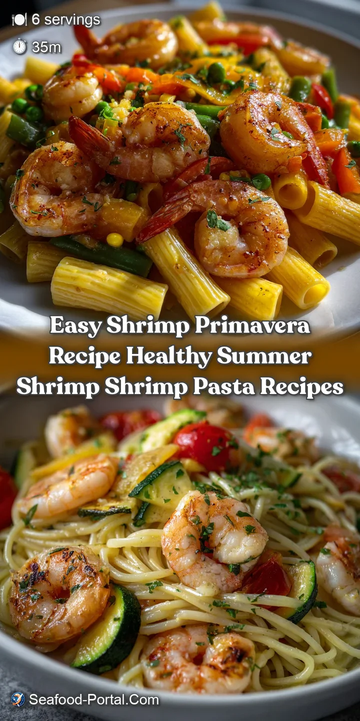 Easy Shrimp Primavera Recipe Healthy Summer Shrimp Shrimp Pasta Recipes