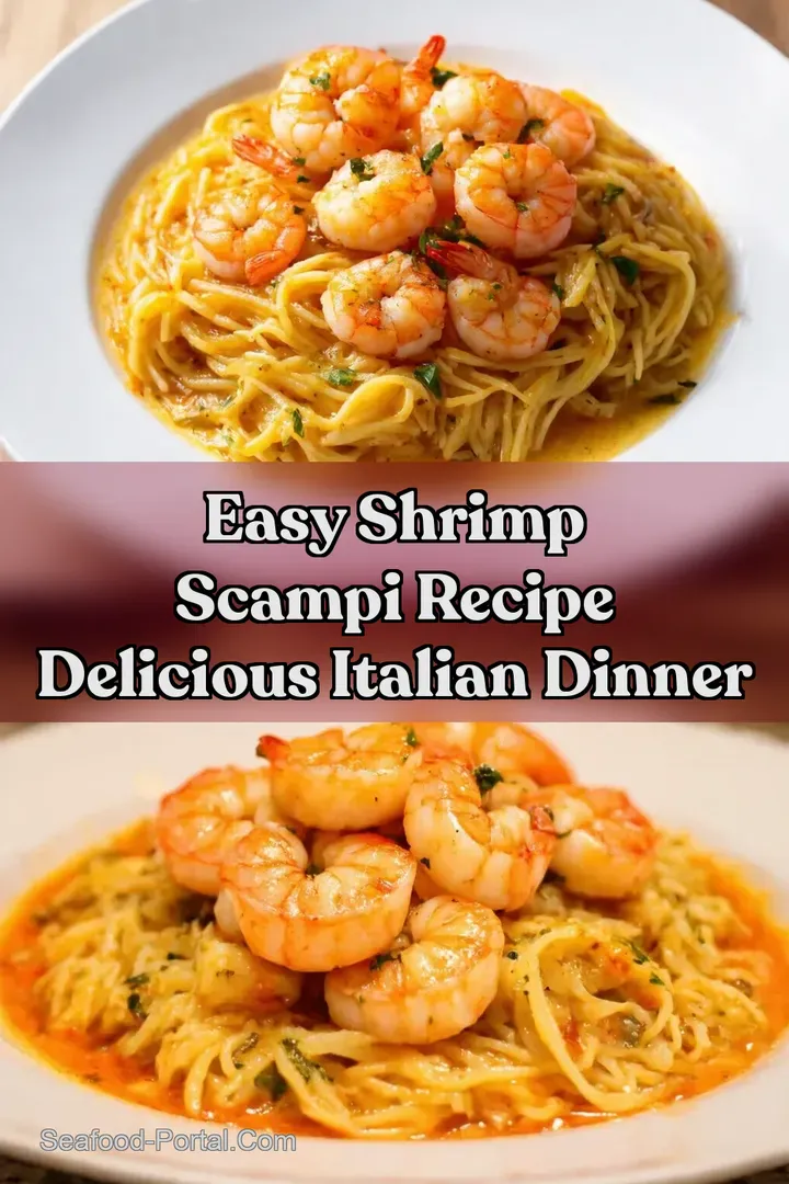 Easy Shrimp Scampi Recipe Delicious Italian Dinner : PIN FOR LATER Easy Shrimp Scampi Recipe Delicious Italian Dinner