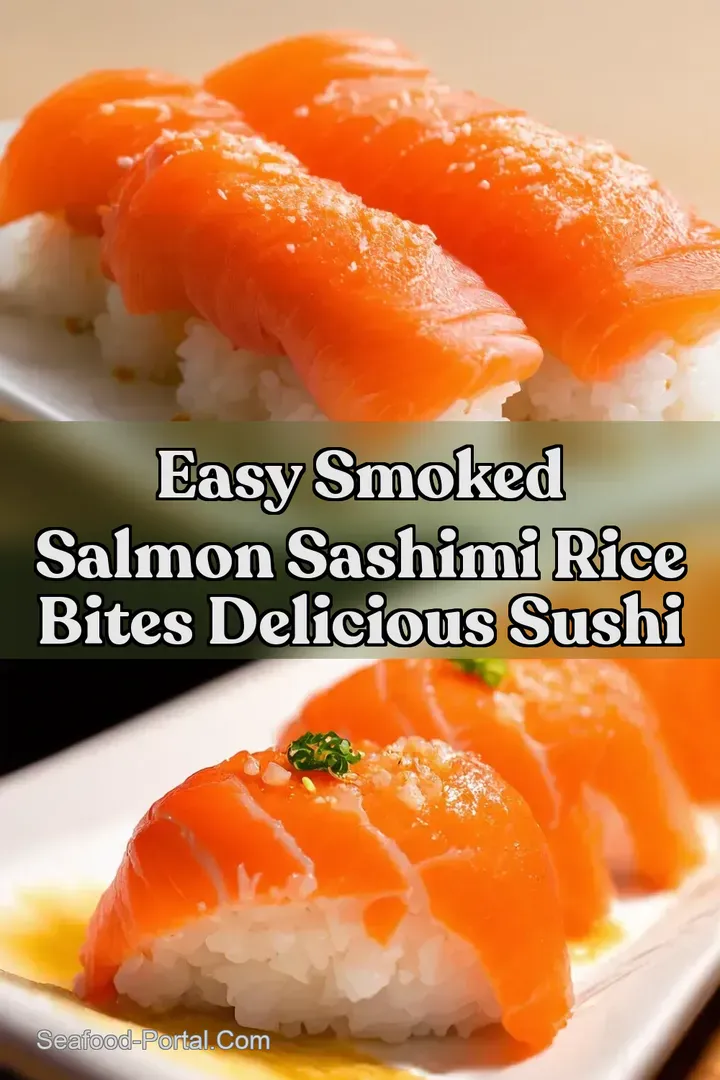 Easy Smoked Salmon Sashimi Rice Bites Delicious Sushi