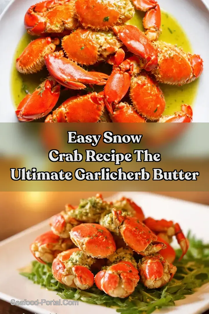 Easy Snow Crab Recipe The Ultimate GarlicHerb Butter