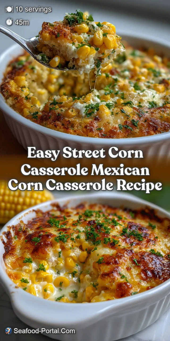 Easy Street Corn Casserole Mexican Corn Casserole Recipe