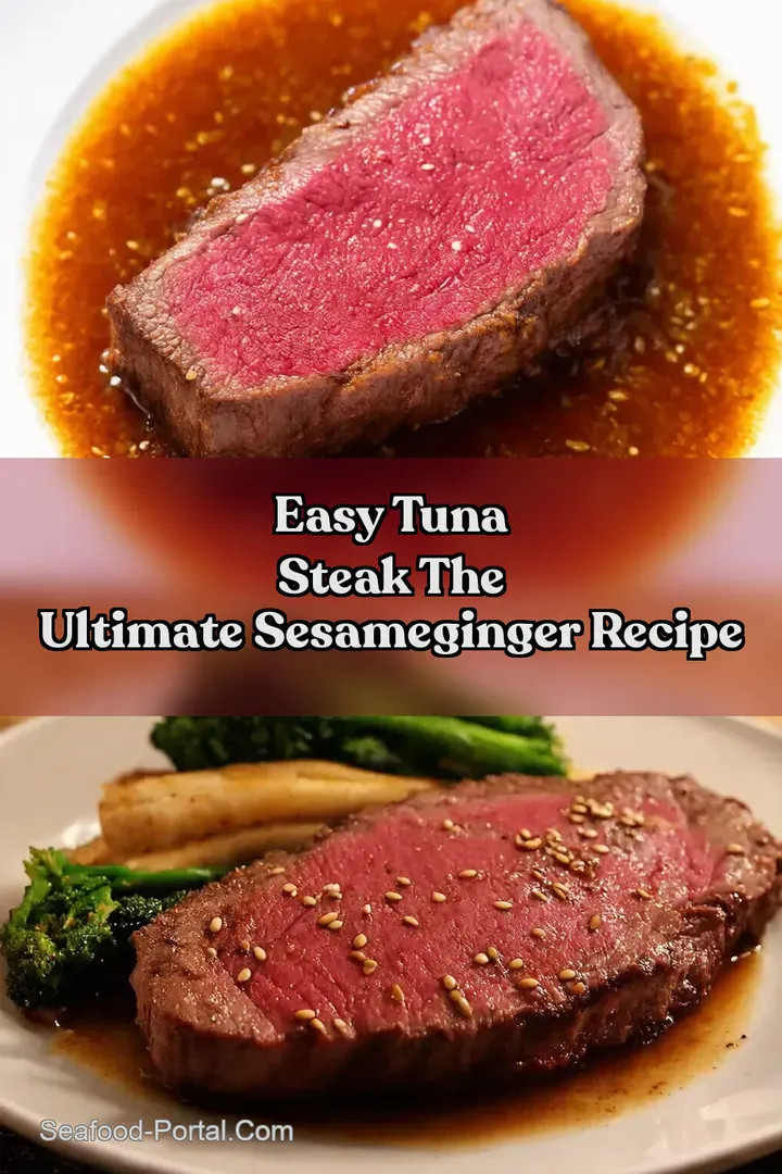 Easy Tuna Steak The Ultimate SesameGinger Recipe