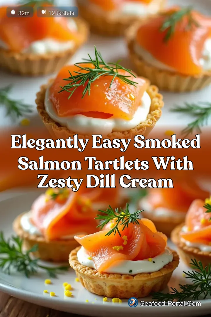Elegantly Easy Smoked Salmon Tartlets with Zesty Dill Cream