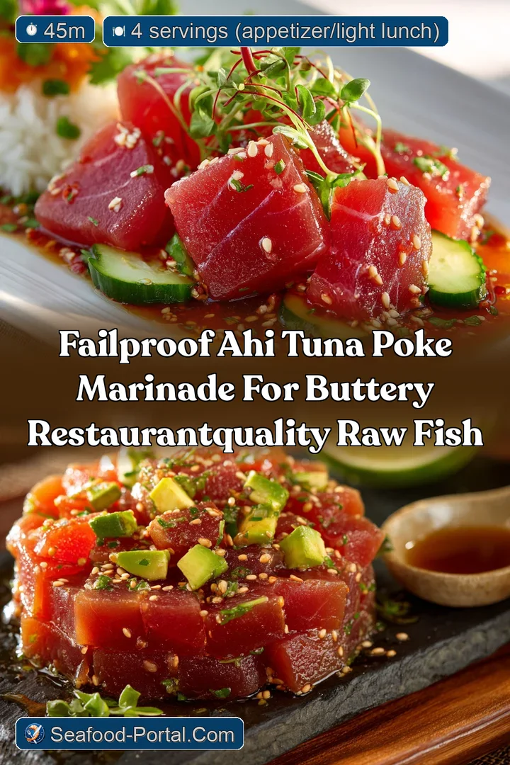 FailProof Ahi Tuna Poke Marinade for Buttery RestaurantQuality Raw Fish