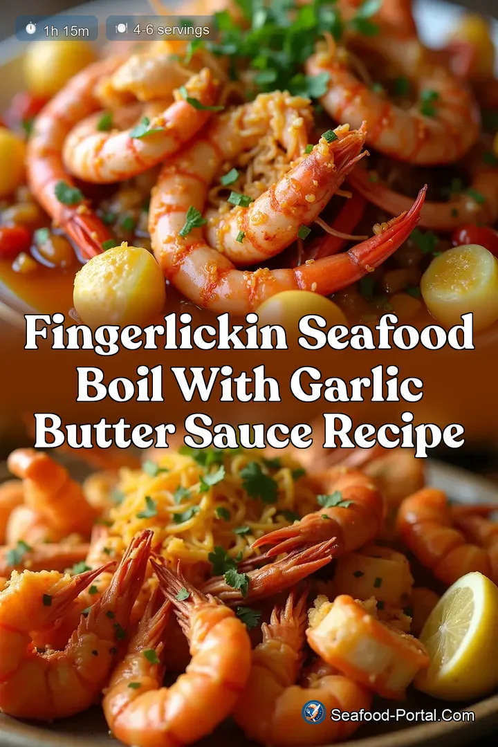 FingerLickin Seafood Boil with Garlic Butter Sauce Recipe