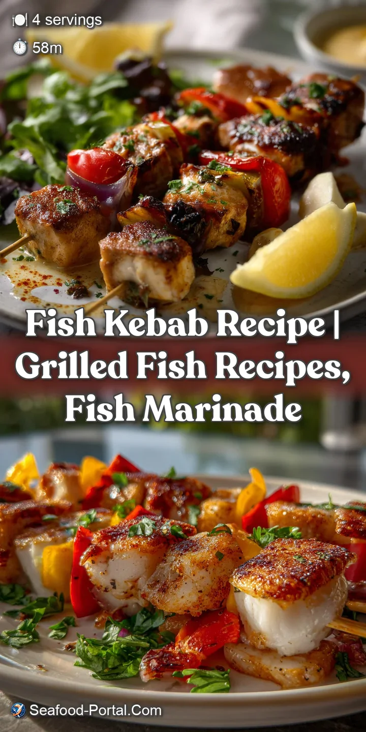 Close-up of succulent grilled fish, glistening with a light glaze, showing tender flakes and perfectly caramelized edges.