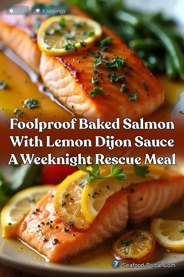 Foolproof Baked Salmon with Lemon Dijon Sauce A Weeknight Rescue Meal