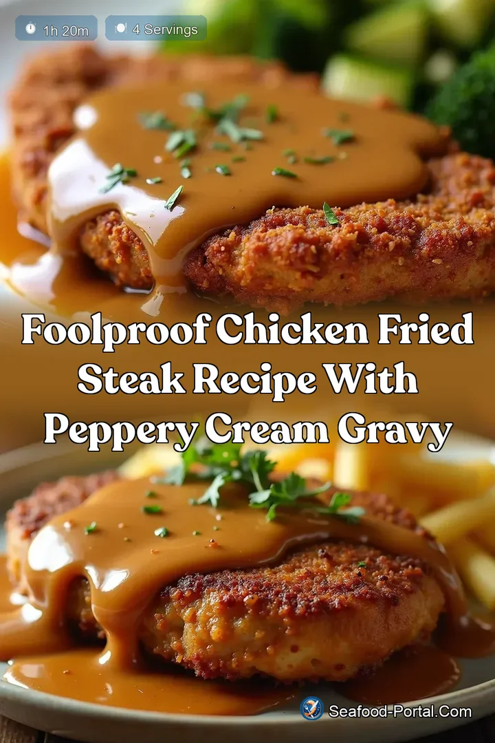 Foolproof Chicken Fried Steak Recipe with Peppery Cream Gravy