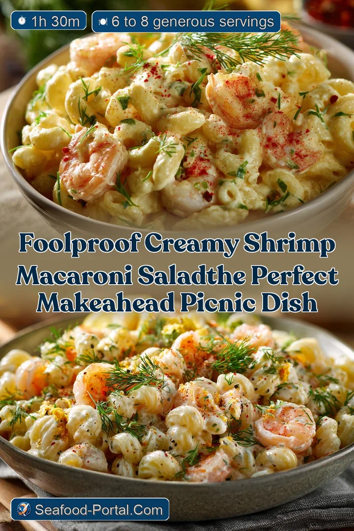 Foolproof Creamy Shrimp Macaroni SaladThe Perfect MakeAhead Picnic Dish