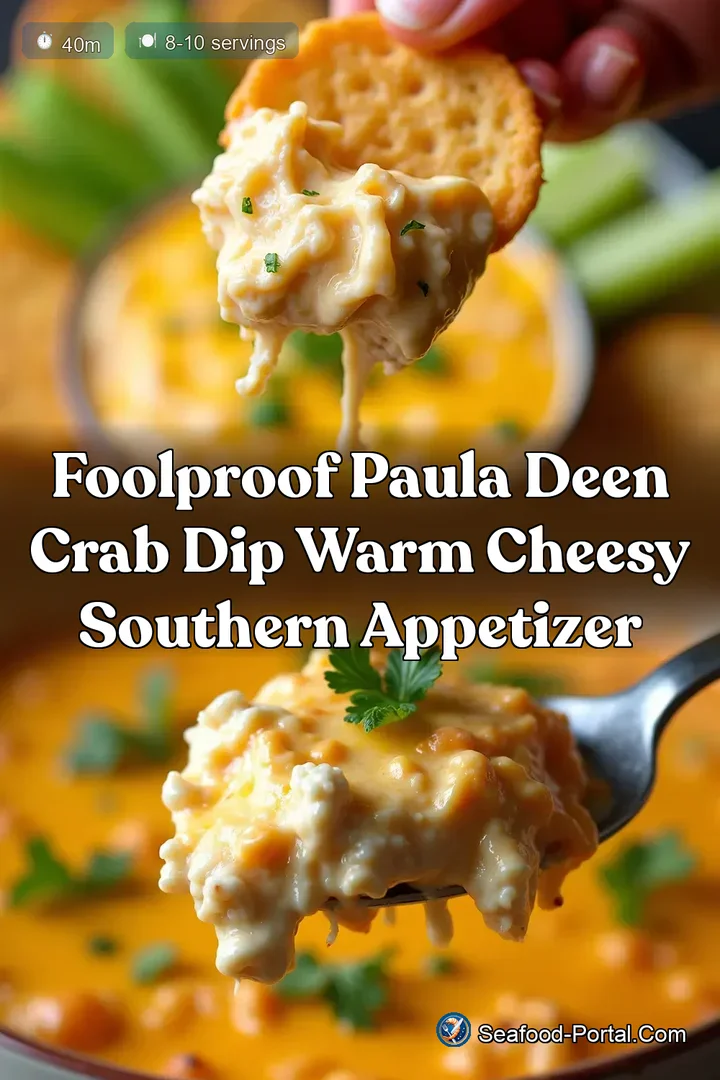 Foolproof Paula Deen Crab Dip Warm Cheesy Southern Appetizer