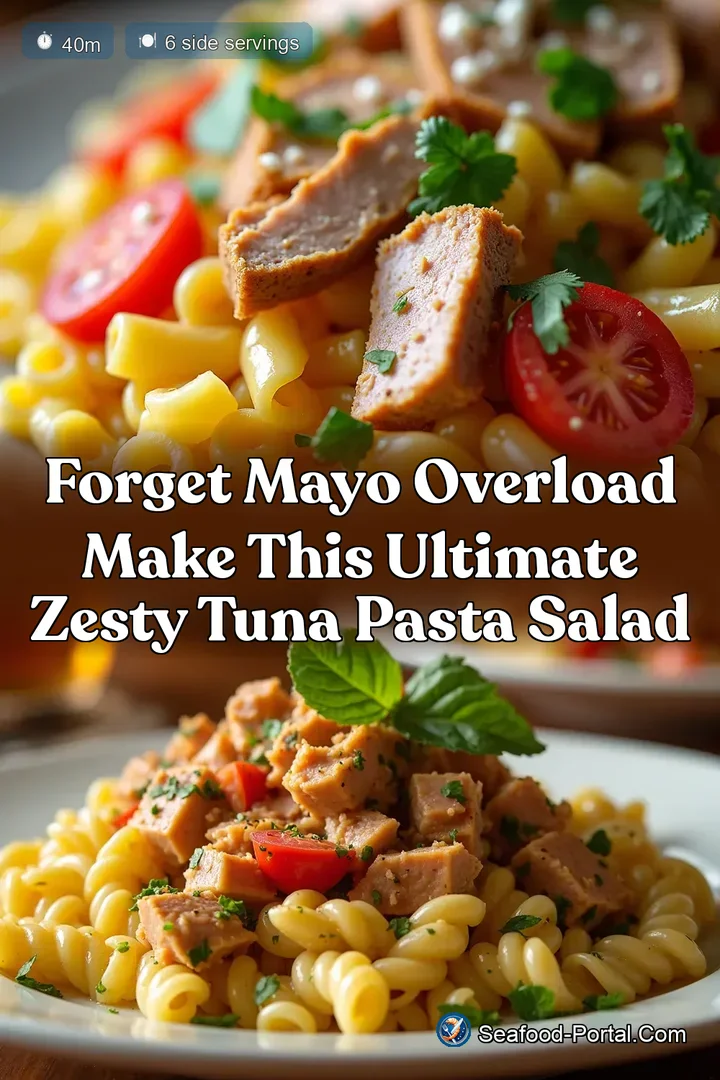 Forget Mayo Overload Make This Ultimate Zesty Tuna Pasta Salad