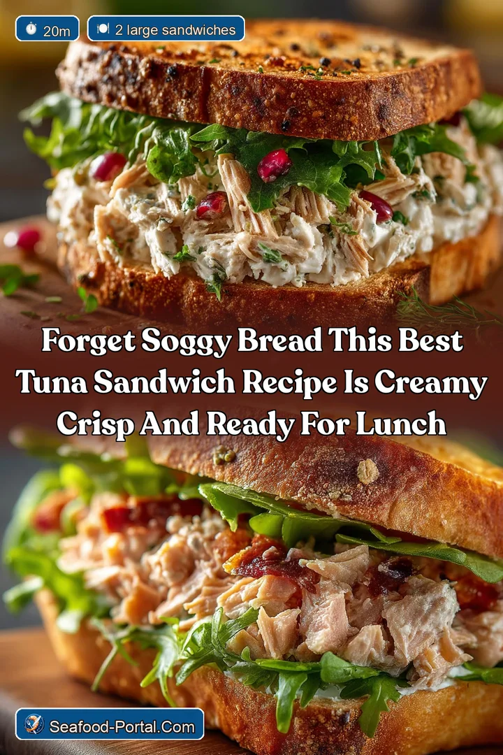 Forget soggy bread This Best Tuna Sandwich Recipe is creamy crisp and ready for lunch