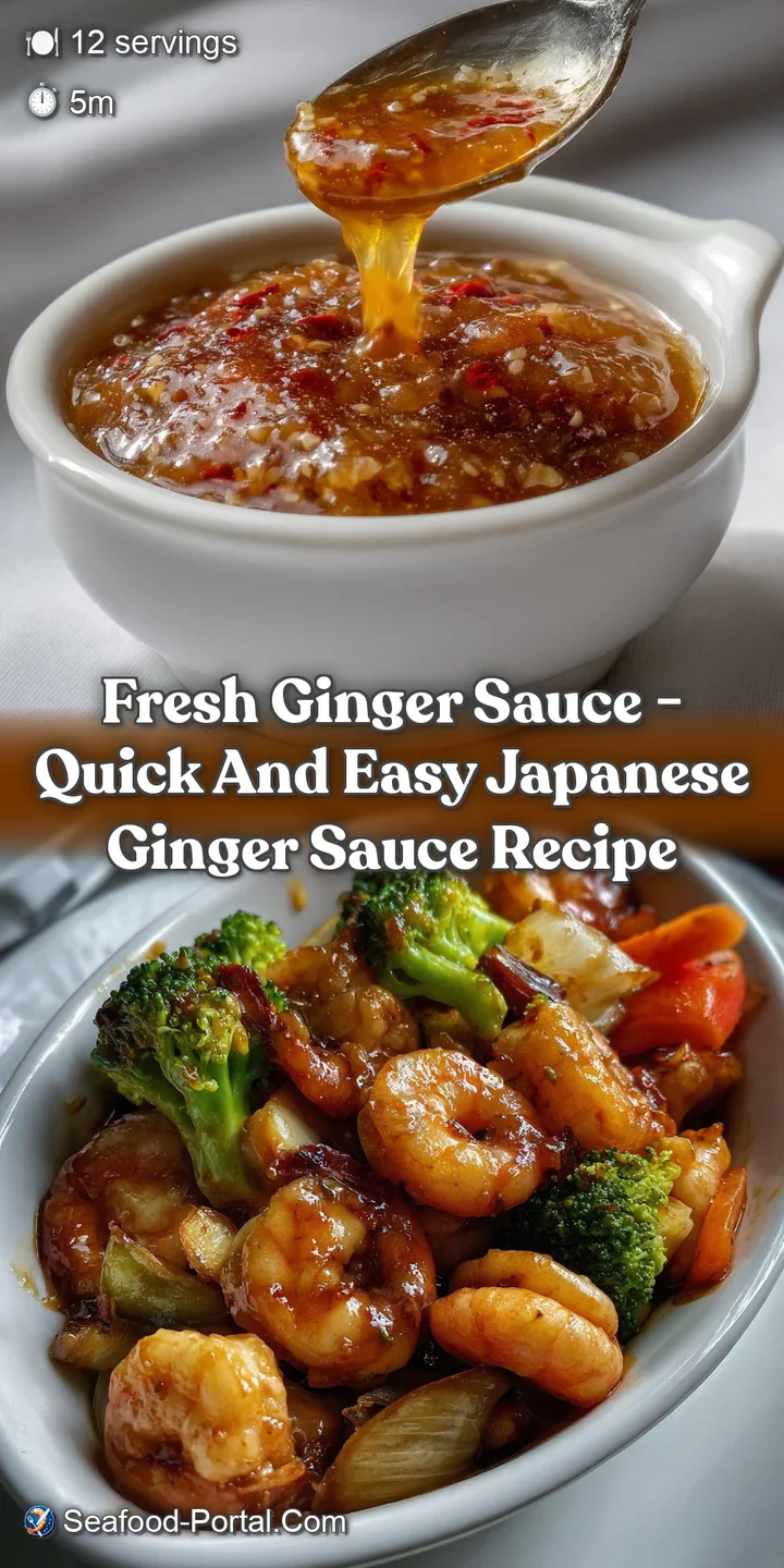 Fresh Ginger Sauce - Quick and Easy Japanese Ginger Sauce Recipe