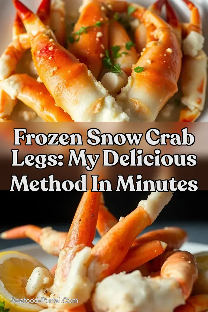 Frozen Snow Crab Legs: My Delicious Method In Minutes