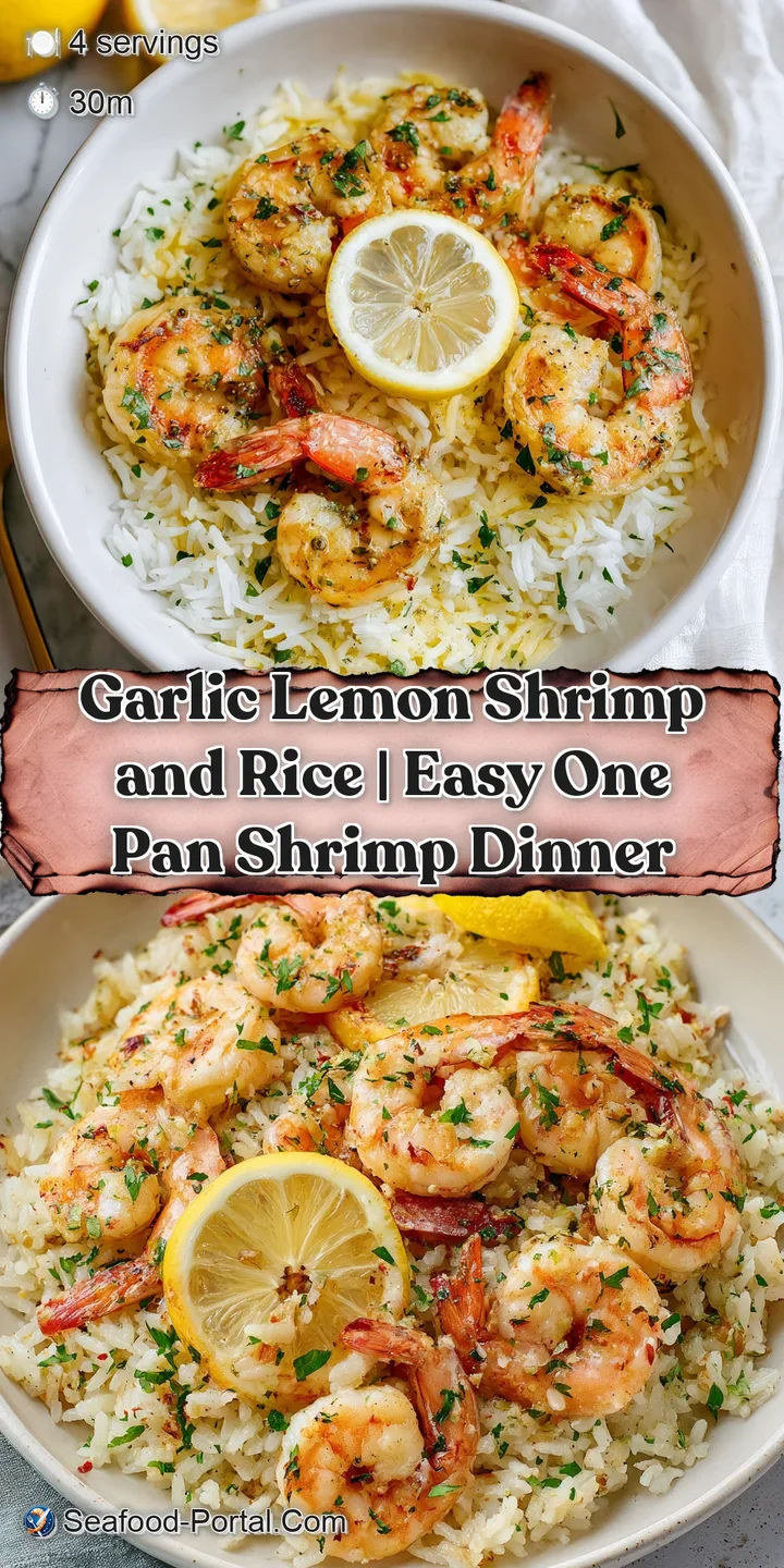 Close-up of succulent, pan-seared shrimp with a slight char, resting on a bed of fragrant, buttery rice.