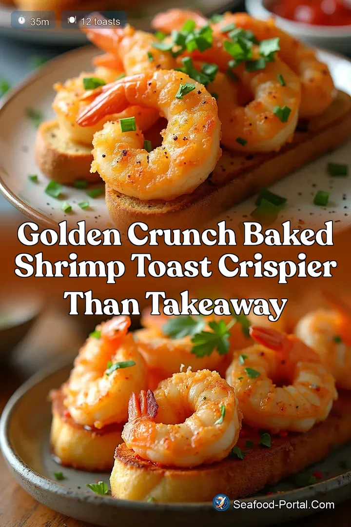 Golden Crunch Baked Shrimp Toast Crispier Than Takeaway