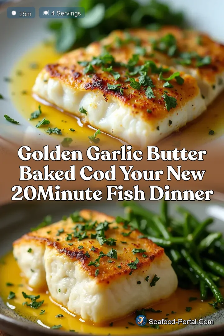Golden Garlic Butter Baked Cod Your New 20Minute Fish Dinner