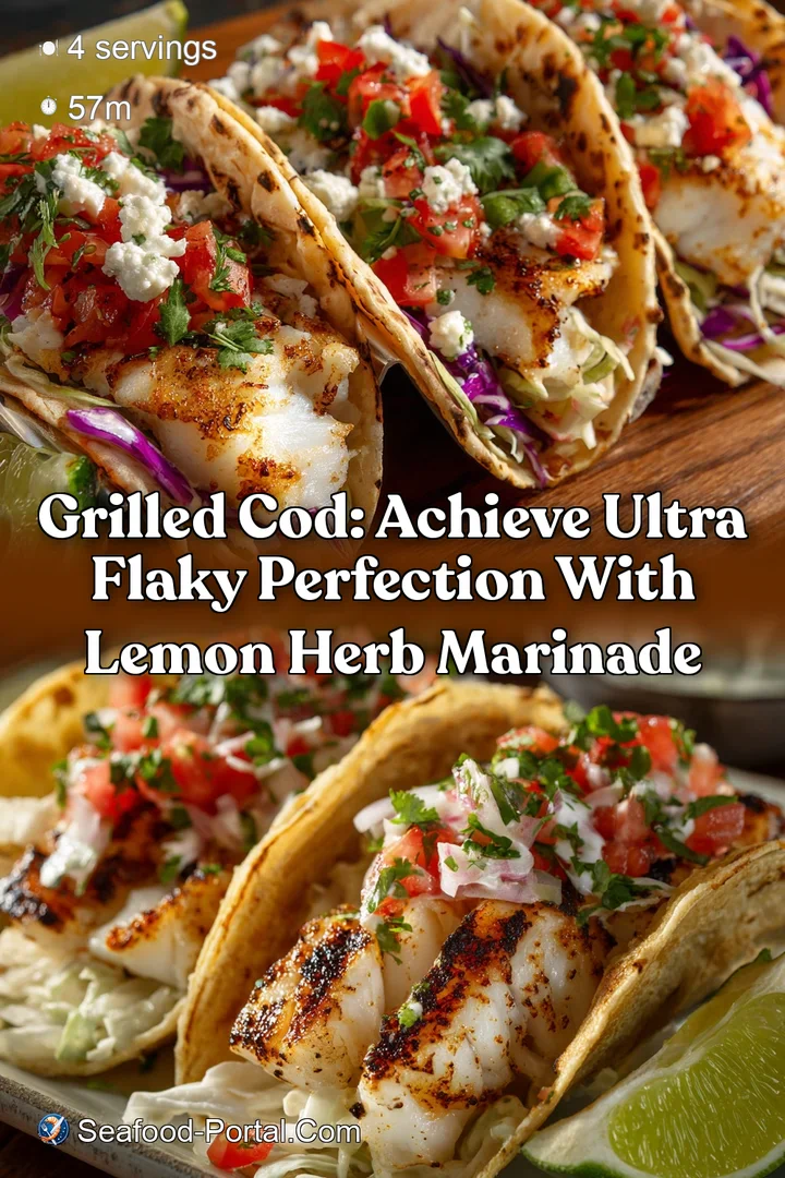 Grilled Cod: Achieve Ultra Flaky Perfection with Lemon Herb Marinade
