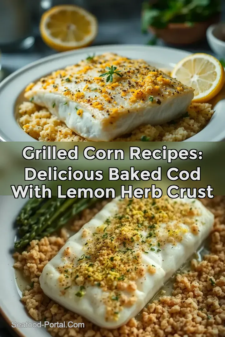 Grilled Corn Recipes: Delicious Baked Cod with Lemon Herb Crust