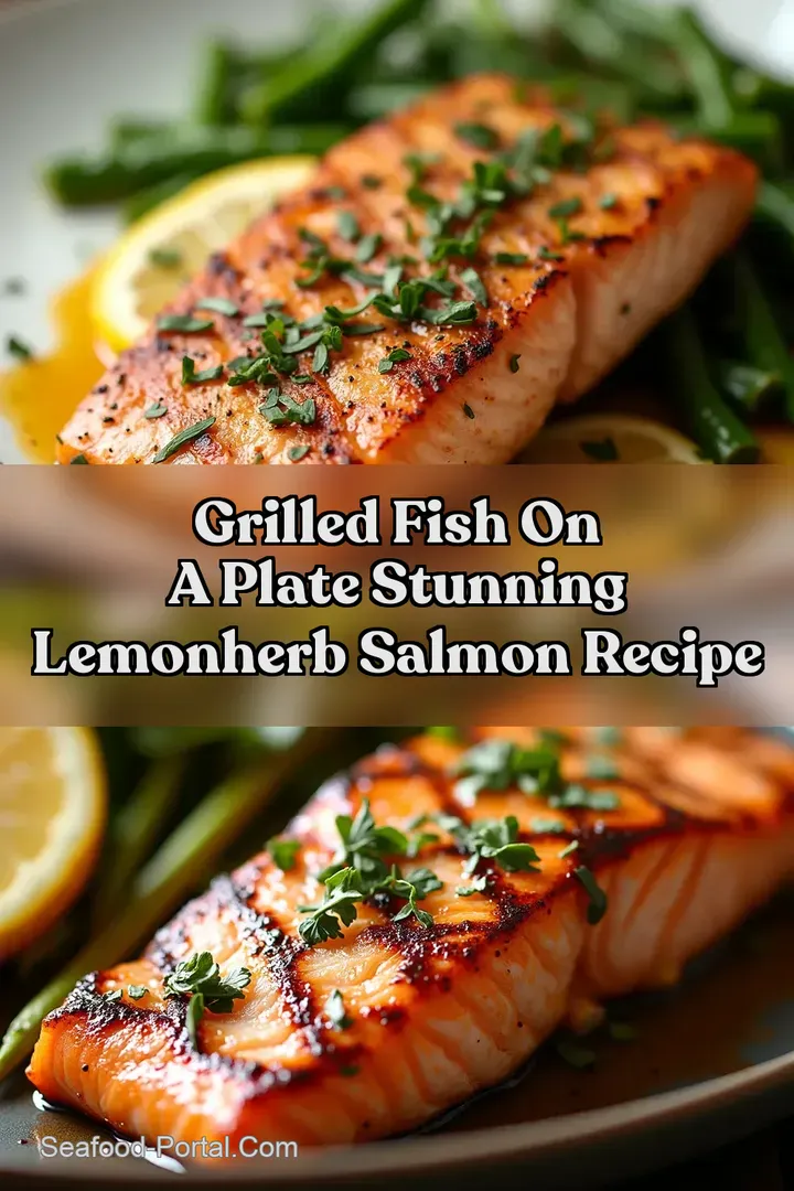 Grilled Fish On A Plate Stunning LemonHerb Salmon Recipe