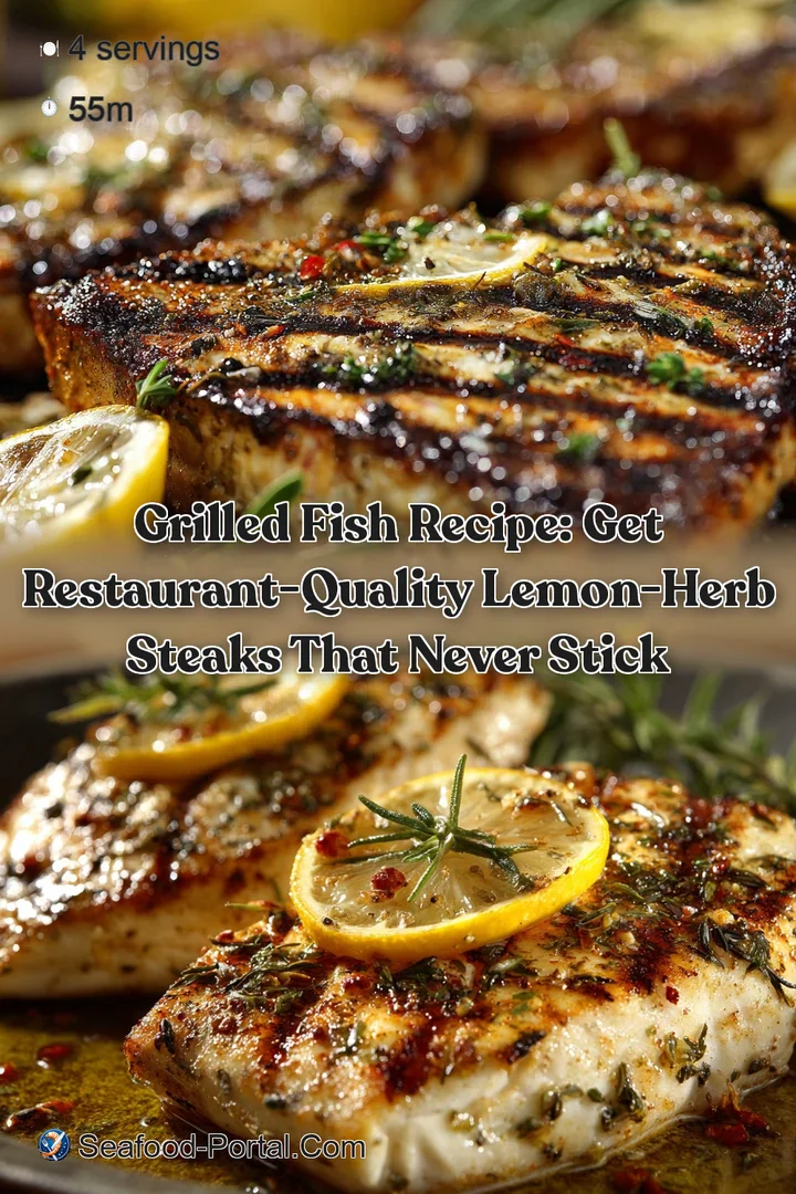 Grilled Fish Recipe: Get Restaurant-Quality Lemon-Herb Steaks That Never Stick