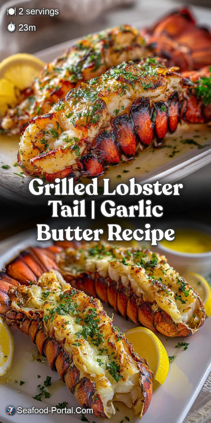 Close-up of succulent grilled lobster meat. Charred edges, glistening with melted butter, promise tender, smoky, savory bi...