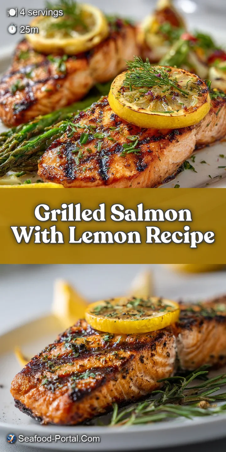 Close-up of glistening, tender grilled salmon with a squeeze of lemon, showcasing its juicy texture and flavorful char marks.