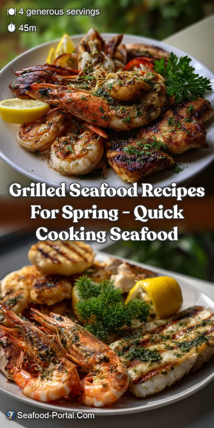 Grilled Seafood Recipes for Spring - Quick Cooking Seafood