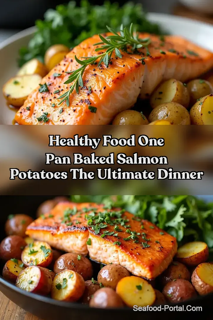 Healthy Food One Pan Baked Salmon Potatoes The Ultimate Dinner