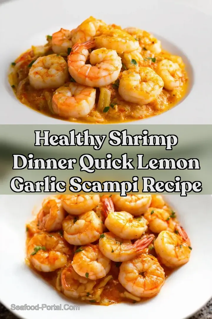 Healthy Shrimp Dinner Quick Lemon Garlic Scampi Recipe