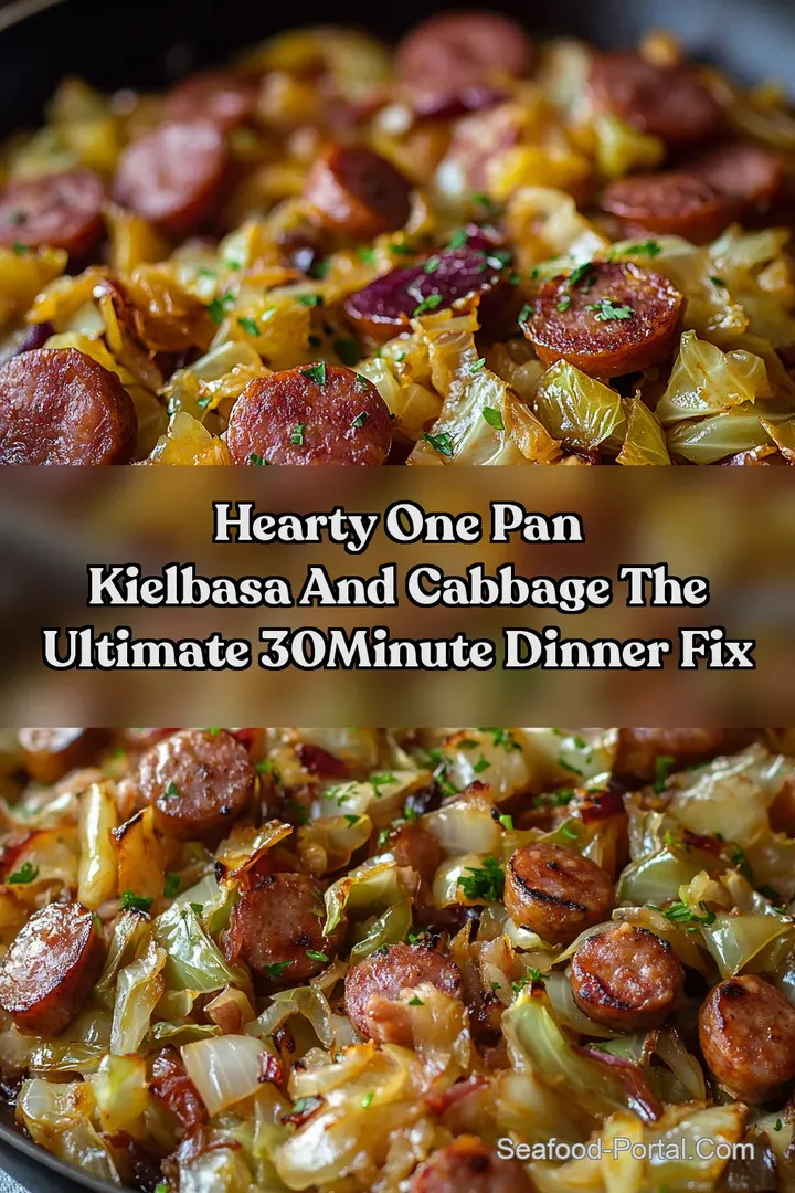Hearty One Pan Kielbasa and Cabbage The Ultimate 30Minute Dinner Fix