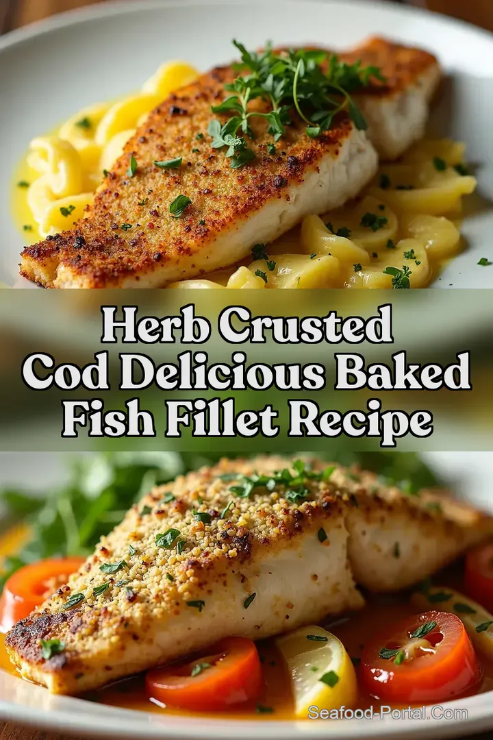 Herb Crusted Cod Delicious Baked Fish Fillet Recipe