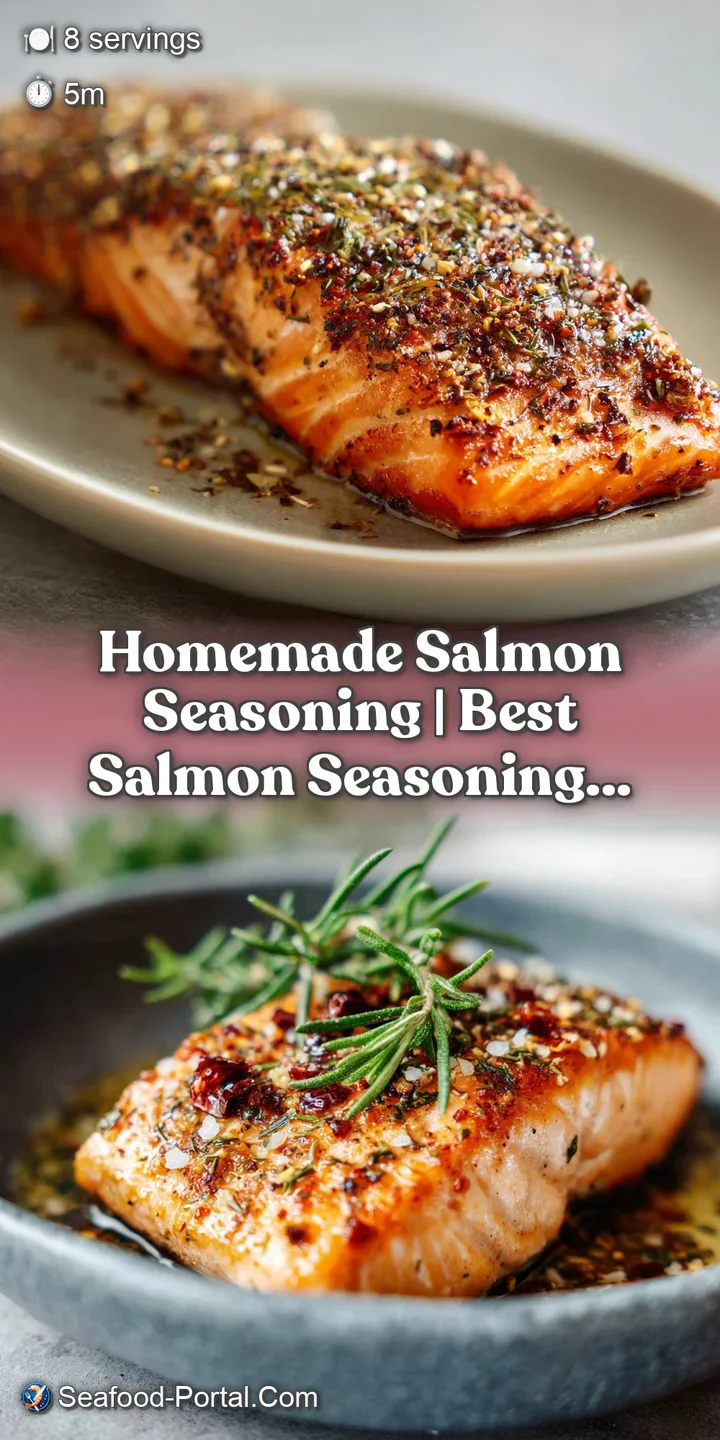 Close-up of a flaky salmon fillet with a rich, savory crust, showing tender, pink flesh beneath.