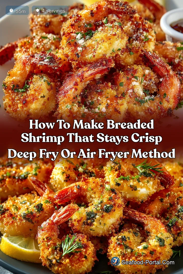 How To Make Breaded Shrimp That Stays CRISP Deep Fry or Air Fryer Method