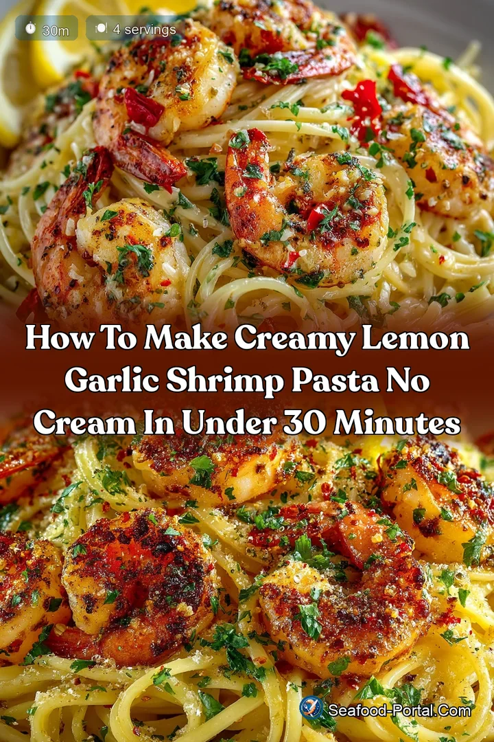 How to Make Creamy Lemon Garlic Shrimp Pasta No Cream in Under 30 Minutes
