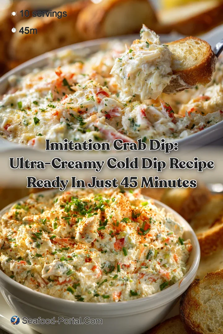 Imitation Crab Dip: Ultra-Creamy Cold Dip Recipe Ready in Just 45 Minutes