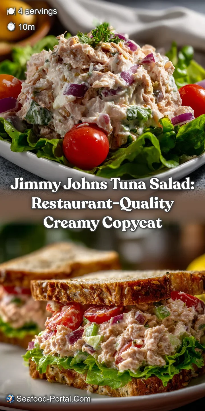 Jimmy Johns Tuna Salad: Restaurant-Quality Creamy Copycat