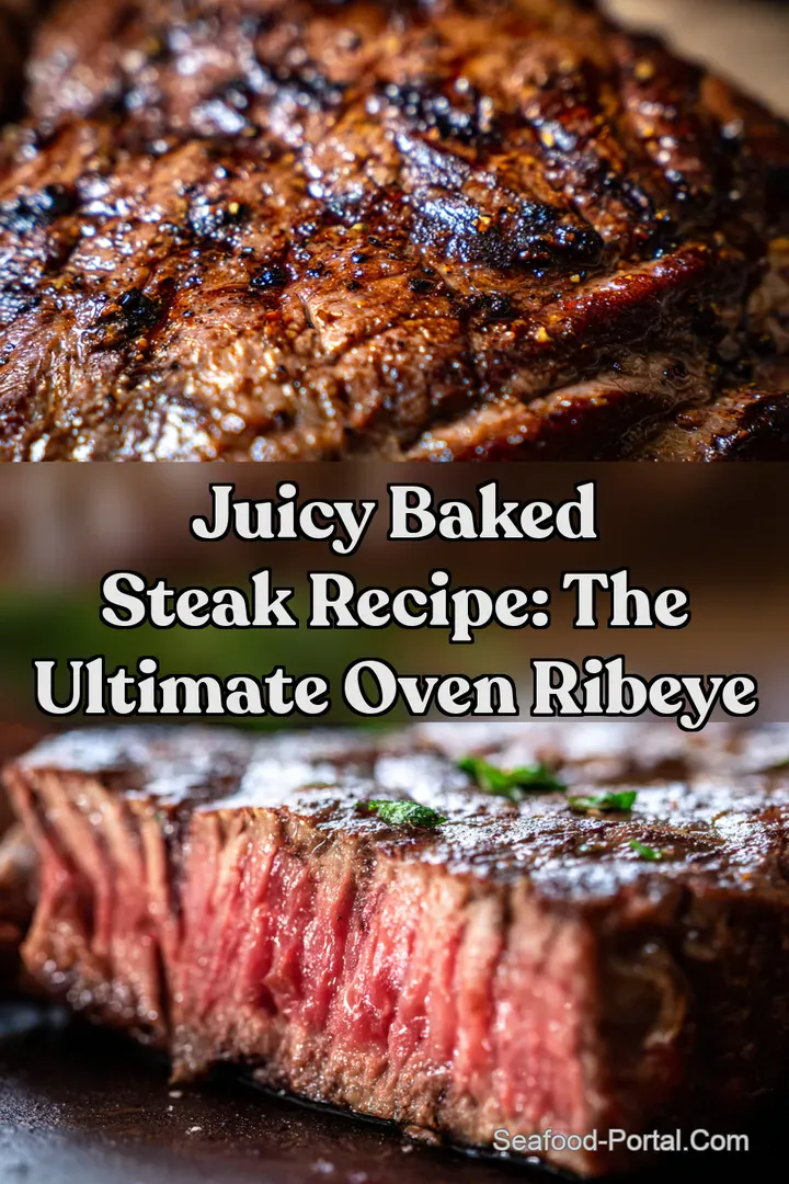 Juicy Baked Steak Recipe: The ULTIMATE Oven Ribeye : PIN FOR LATER Juicy Baked Steak Recipe: The ULTIMATE Oven Ribeye