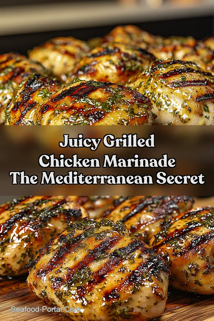 Juicy Grilled Chicken Marinade The Mediterranean Secret