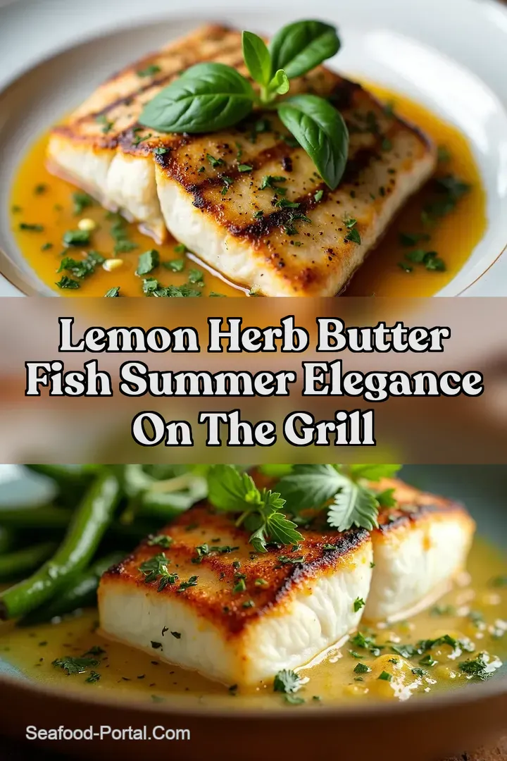 Lemon Herb Butter Fish Summer Elegance on the Grill