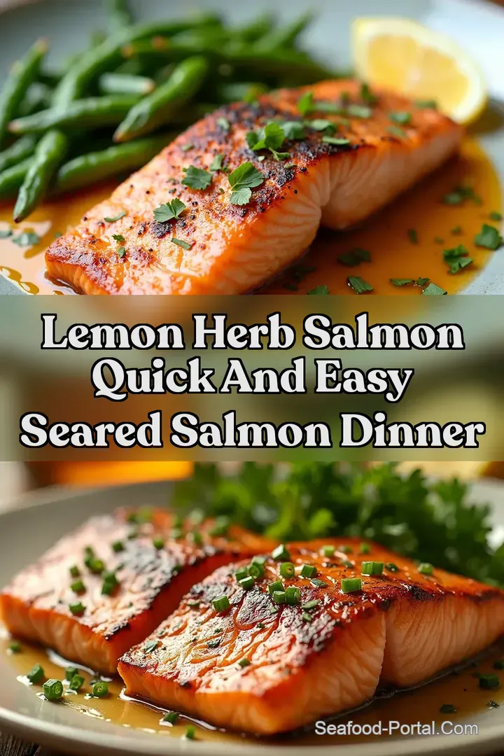Lemon Herb Salmon Quick and Easy Seared Salmon Dinner
