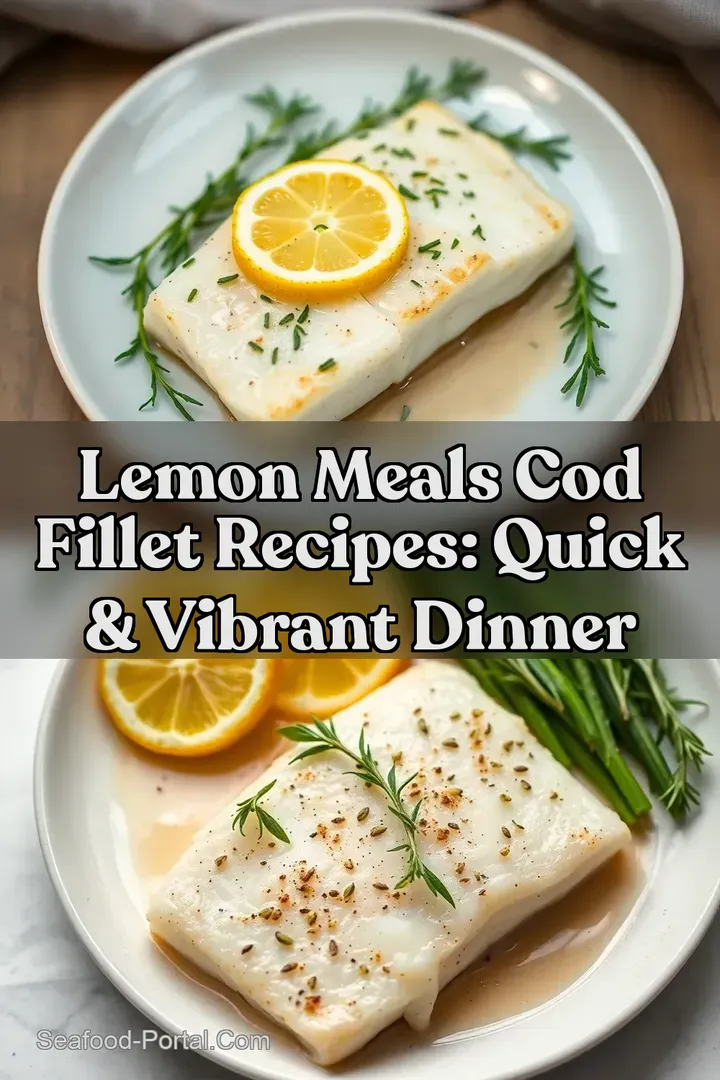 Lemon Meals cod fillet recipes: Quick & Vibrant Dinner : PIN FOR LATER Lemon Meals cod fillet recipes: Quick & Vibrant Dinner