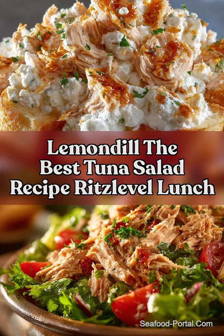 LemonDill The Best Tuna Salad Recipe RitzLevel Lunch